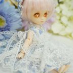 作品【ねんどろいどどーる】花柄のワンピース【オビツ１１】