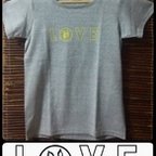 作品LOVE Tシャツ ladiesＳsize