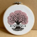 作品刺繍フレーム　桜の木