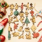作品木製　クリスマス　アドベントカレンダー/advent calendar タグ