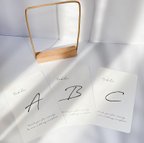 作品テーブルナンバー【alphabet①】| ゲストテーブル シンプル 結婚式 披露宴