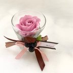 作品*MilleFleurs*  母の日に🌹プリザーブド＊ピンクローズ&コーヒー豆＊ミニアレンジ