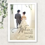 作品no45.　 写真ウェルカムボード　結婚式　Ａ3.Ａ4　選べるフォント　写真プリント