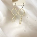 作品rétro perl pierce/earring