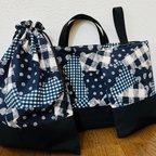 作品★入園、入学★レッスンバッグ、お着替え袋、シューズ袋セット