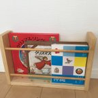 作品この中に入るのは絵本だな！（絵本棚、ブックシェルフ）（幅：約40cm）