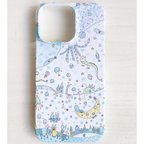 作品【iPhoneケース】海と月とくらげ