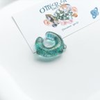 作品星のコドモ earcuff ( Starlight Aqua/スターライトアクア) // イヤーカフ レジン イヤカフ