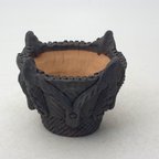 作品陶器製（2号ポット相当）縄文植木鉢 jomon-SS-8717