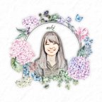 作品【送料無料】似顔絵Thank you card　☆短納期対応