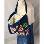 作品Peony tote (blue)