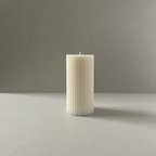 作品pillar candle -white-