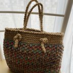 作品✨カラフル✨麻紐バッグ👜