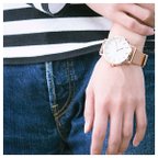 作品【シンプルなピンクゴールドおしゃれ】　腕時計　メンズ　レディース　シンプル　ピンクゴールド　ペアウォッチ　カップル　母の日