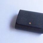 作品[受注生産品] No.010V [Half Wallet] 黒(BLACK)