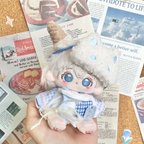 作品3点セット 10cm 着せ替えぬいぐるみ用服 トフィーラビットコスチューム 着せ替え人形洋服 人形服 ミニ洋服 綿人形衣装 ドールウェア アクセサリー