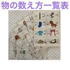 作品小学校受験　　ものの数え方一覧表