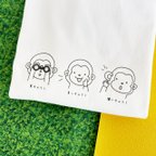 作品【ポンコツ！】見ちゃう！言っちゃう！聞いちゃう！おさるさんTシャツ