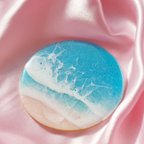 作品石垣島の海　コースター　アクセサリートレイ(小さな海シリーズ) レジンアート　