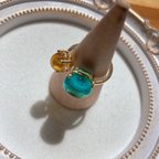 作品prong two glass ring