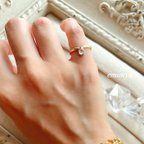 作品Cute Design Pinkie Gold Ring