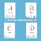 作品旅するテーブルナンバー　Journey Table Number