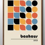 作品14321■アート　ポスター　絵画　A3『バウハウス　BAUHAUS』イラスト　インテリア　北欧