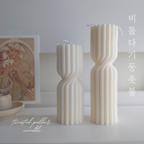 作品《ツイストピラーキャンドルセット》〜twisted pillar candle〜