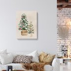 作品クリスマスツリーのキャンバス　/ i1062 / 冬景色　オーナメント　人気のクリスマスツリー