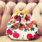 作品fruits巾着 bag