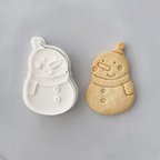 作品【クリスマス】スノーマン　クッキー型（スタンプ付き）