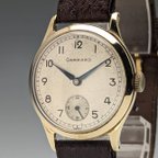 作品1954年 英国ヴィンテージ ガラード K9金無垢ケース 紳士用腕時計 動作良好