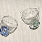 作品高台杯「水鏡-瑠璃」suikyou-ruri