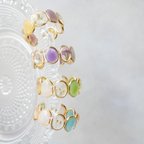 作品hana  ring  イヤカフにもなるお花リング プチギフト 指輪 イヤーカフ