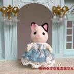 作品白バラのワンピース【シルバニア・子供】