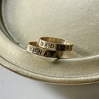 作品《刻印入り》code ring オーダーメイドリング