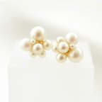 作品【送料無料】pearl bubble pierces