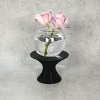 作品「鉄」のフラワーベース　重厚感　プランタースタンド　鉢置き　フラワースタンド　一輪挿し　花瓶