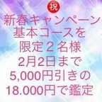 作品2名様のみ新年とミンネ掲載のキャンペーン