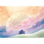 作品【送料無料】パステル画　原画 ～星と空の世界 ～Dreaming～  (額付き) 