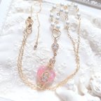 作品k16gp ネックレス necklace princess👑sakura🌸perfume pink