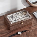 作品綺麗な腕時計収納ケース　木製のウォッチボックス　木がツルツル　男のベストプレゼント	