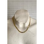 作品Vintage 80s USA gold plate design chain necklace レトロ アメリカ ヴィンテージ アクセサリー ゴールド プレート デザイン チェーン ネックレス