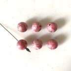 作品Vintage Pink Gold Sparkled 12mm Beads