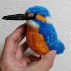 作品リース可 カワセミ 羊毛フェルト 手作り 野鳥