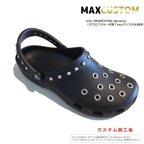 作品スワロフスキ-ｘクロックス パンクカスタム 黒
SWAROVSKI crocs