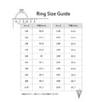 作品『Ring Size Guide』リングのサイズ表