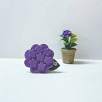 作品小さな紫陽花バッグ　紫