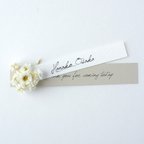 作品席札 “grege” name plate for wedding 5枚 グレージュ