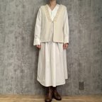 作品Sale オーガニックコットンファーベスト　リバーシブルベスト／天然素材のベスト Reversible vest